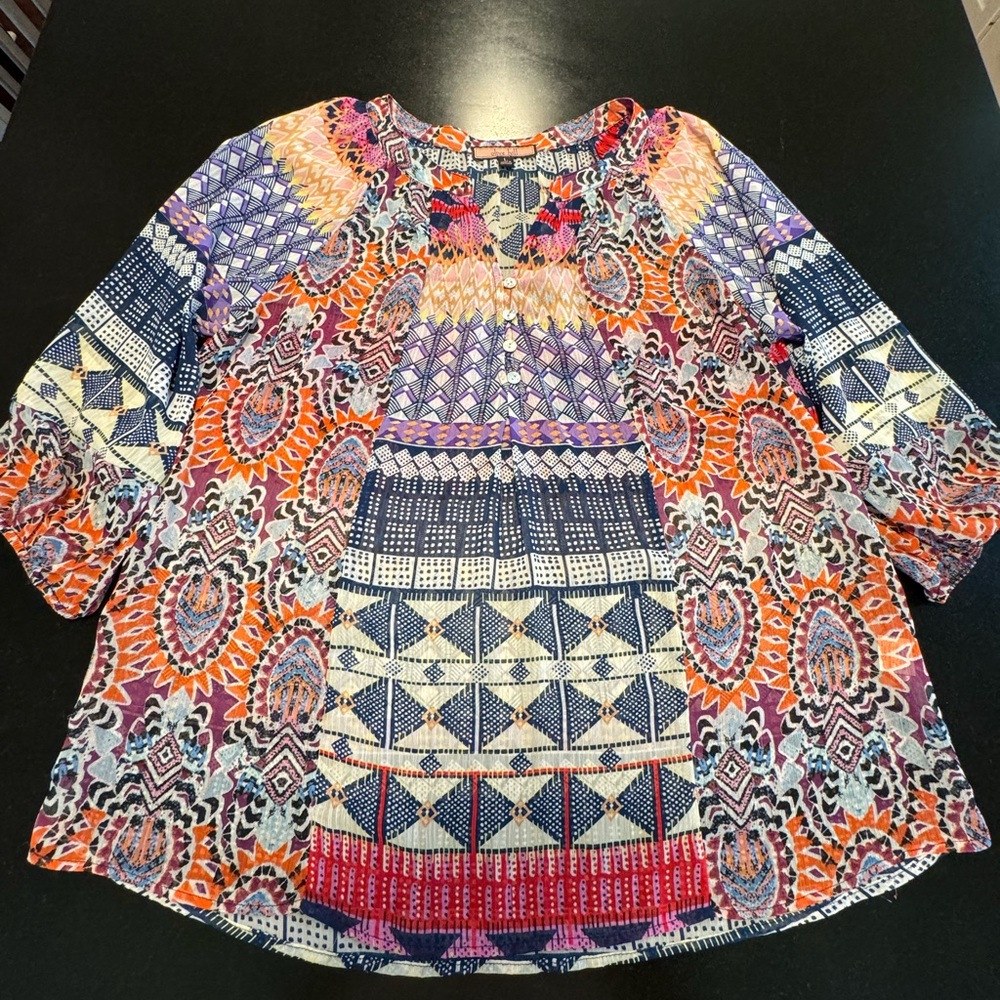 Olive Hill colorful tunic, Large
